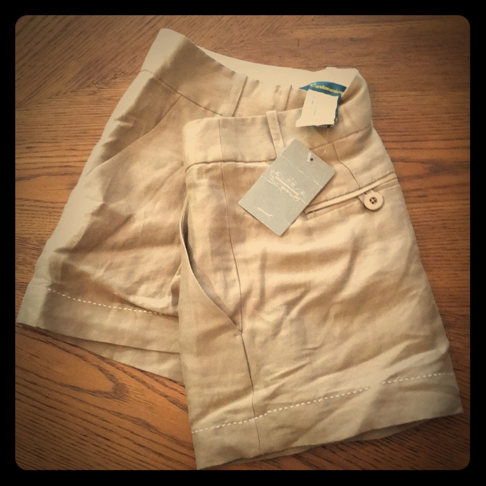 NWT-Anthropologie Cartonnier Khaki Shorts
